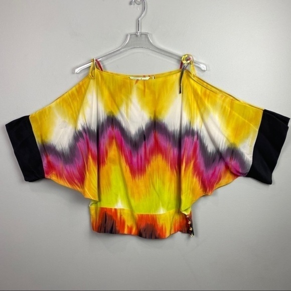 Guess by Marciano Silk Tie Dye Blouse Small - Picture 1 of 6